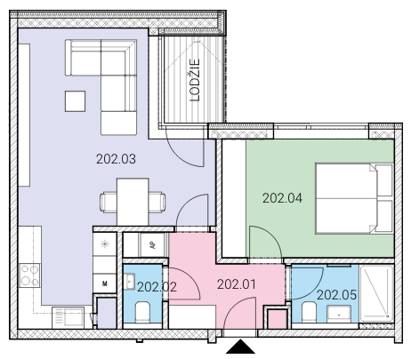 Byt B.202 na prodej v Rezidenci Na Brabenci Praha